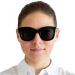 Stylish Retro Mini Glasses - Prescription Sunglasses with Thick Plastic Frame Free Case | Women's Reading Sun Glasses - 0.0 Diopters - Buy Online on SooperMarket.com