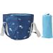 Portable Waterproof Collapsible Foot Bath Tub High Temperature Resistance Multi Purpose with Water Based Printing Sturdy Handle for Travel Picnic Camping (Navy Whale) - Buy Online on SooperMarket.com