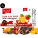 Peosa Delight Tea - Green Tutti Frutti Darjeeling Green Tea Blend with Alphonso Mango, Sweet Lime, Apple, Orange, Strawberry | Exotic Fruits | 3.52 Oz Box (40 Cups) - Buy Online on SooperMarket.com