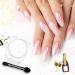 beetles Gel Polish White Chrome Nail Powder for Gel Nails Pearl Nail Powder Mirror Effect Nail Glitter Manicure Holographic Pigment for Nail Art Design 1g Gift for Girls 2023 Nail Trend DIY Salon Mermaid Pearl