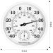 Indoor Outdoor Thermometer Hygrometer - 10 Inch with Large Numbers | 2-in-1 White Thermometer for Terrace & Home - Buy Online on SooperMarket.com