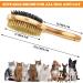 Grooming Brush for Dog & Cat 2 in 1 Dog Pin Brush and Bristle Soft Brush Dogs Comb and Brush for Cleaning Loose Fur & Dirt Msuitable for Long and Short-haired Dogs or Cats - Buy Online on SooperMarket.com