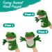 Lilizzhoumax Simulation Frog Hand Puppet Plush Toy - Cute Stuffed Animal for Role-Playing and Early Education - Interactive Kids Gift - Buy Online on SooperMarket.com