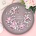 IYOU Flower Girl Headband Pink Floral Headpiece Pearl Leafs Commmunion Hair Vines Bridal Wedding Hair Accessories for Girls - Buy Online on SooperMarket.com