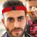 Adjustable Neck Hair Guide Hair Trimming Guide Tool for Cutting | Curved Silicone Hair Styling Tools Haircut Bands for Home Haircuts Red - Buy Online on SooperMarket.com