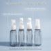 Madenia Travel Bottles Set - 50ml Clear Air Travel Containers for Cosmetics - 4 Piece Set with Labels & Storage Box | International Shipping Available - Buy Online on SooperMarket.com