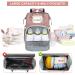 3-in-1 Diaper Bag Backpack for Baby Essentials - Pink | Portable Convertible Travel Bag for Newborn Registry & Baby Shower Gifts | Ideal for Girls, Boys, Moms, Dads - Buy Online on SooperMarket.com