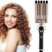 5 Barrel Hair Crimper Iron - 0.6 Inch Ceramic Tourmaline Curling Wand for Perfect Waves - Dual Voltage International Shipping - Buy Online on SooperMarket.com