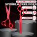 Purple Dragon 5.5 Inch Hairdressing Scissors Set (Red) 5 5" Red - Buy Online on SooperMarket.com