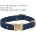 Yudote Soft Dog Collar for Sensitive Skin | Natural Cotton Fabric | Oxford Blue | Ideal for Small Calm Dogs - Buy Online on SooperMarket.com