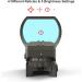 Feyachi Reflex Sight with Multiple Reticle System - Red Dot Sight with Picatinny Rail Mount for Absolute Co-Witness in Nickel Finish - Buy Online on SooperMarket.com