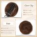 Sofeiyan Mini Claw Clip Hair Bun Extension - 2PCS Synthetic Wig Accessory for Women in Darkest Brown to Black - Buy Online on SooperMarket.com