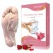 SDSM Foot mask for hard skin 2 pair of foot peeling mask for dead skin cracked heel treatment socks plant formula moisturizing socks corneal remover foot mask baby soft feet (rose)