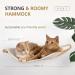 Ruby Road Cat Hammock Wall Mounted Shelf with Steps - Modern Cat Bed for Large Cats - Cat Furniture for Sleeping, Playing, Climbing, and Lounging - Buy Online on SooperMarket.com