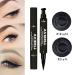 SUMEITANG 2 PCS Black Liquid Eyeliner - Cat Eye Stamp Winged Liner Pen Set for Long-Lasting, Waterproof & Smudgeproof Makeup - Buy Online on SooperMarket.com