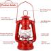 8 Inch Small Red Kerosene Hurricane Lantern Set - Perfect for Christmas Decor, Camping, and Emergency Use (4-Pack) - Buy Online on SooperMarket.com