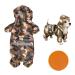 DKDDSSS Dog Waterproof Coat Dog Hooded Breathable Pet Lightweight Rain Jacket Dog Rain Poncho With Reflective Strip Harness Hole Four Legs For Small to Medium Dog Corgis Dachshund(L)