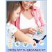 Pllieay Kids Cross Stitch Kit | 6 Patterns, 2 Hoops, 12 Skeins | Beginner Needlepoint Starter Set with Instructions - Buy Online on SooperMarket.com