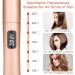 Lure & Smooth 2-in-1 Hair Smoothing & Curling Iron - Ceramic Waves for All Hair Types - LCD Display - Perfect Halloween Gift (Pink) - Buy Online on SooperMarket.com
