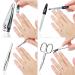 marQus 4-Piece Manicure Set for Women and Men with Sharp Nail Scissors, Tweezers, Nail Clippers & Sapphire Nail File from Solingen - Ideal for Traveling Manicure and Pedicure Carbon - Buy Online on SooperMarket.com