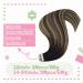 Youngsee Real Hair Tape Extensions - Balayage Ombre #1B/4/27 55cm 50g 20pcs - Smooth Remy Real Hair - Buy Online on SooperMarket.com