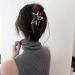 Silver Star Metal Hair Claw Clip - Stylish Hair Barrette for Women and Girls - Buy Online on SooperMarket.com