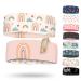 Children's headband - thin ultra-light and elastic sports headband for boys and girls rainbow pink