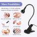 Saviland Mini Black Light LED Nail Lamp with Securing Clip - Rotatable Nail Dryer for Gel Polish - 3W U V Nail Lamp for Manicure at Home - Buy Online on SooperMarket.com