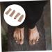 FOMIYES Silicone Gel Finger & Toe Sleeves Set - Toe Protector, Separator, Cushion, Bandage - Earth Tones (2 Pairs) - Buy Online on SooperMarket.com