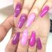 Glitter Gel Nail Polish - Purple Gel Nail Polish - Soak Off UV Sparkling Colors Nail Gel Spring Summer Gel Nail Art Manicure Varnish for Nail Starters Dark Purple - Buy Online on SooperMarket.com