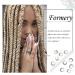 Silver Metal Loc Hair Beads - Pack of 40 - African Deadlock Cuff Ring Jewels for Black Women - Buy Online on SooperMarket.com