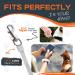 Moestar 360 Tangle-Free Dog Leash with Waste Bag Holder - 3m/10ft for Medium & Small Dogs (Orange) - International Shipping Available - Buy Online on SooperMarket.com