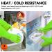 Vgo 3 Pairs Household Cleaning Gloves - Extra Thick Rubber Dishwashing Gloves with Long Sleeves | RB2143 S(3 Pack) Green - Buy Online on SooperMarket.com