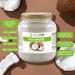 GreatVita Organic Virgin Coconut Oil 1000ml - Premium Glass Jar for Cooking Baking Skin & Hair Care - Buy Online on SooperMarket.com