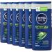 Nivea Men Energy Shower Gel 250 ml - Pack of 6 & MEN Cool Kick Anti-Perspirant Deodorant Roll On Pack of 6 (6 x 50 ml) Fresh Men's Roll On Deodorant + Fresh Masculine Fragrance + Anti-Perspirant Deodorant MEN Cool Kick - Buy Online on SooperMarket.com