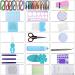 1860-Piece Quilling Kit with Tools and Paper Strips - DIY Quilling Pen, Slotted Tool, Electric Pen, Template Board, Grid Guide, Scissors - Buy Online on SooperMarket.com