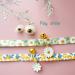 Faygarsle Cotton Breakaway Cat Collar with Bell Daisy Charm - Green & Orange - Buy Online on SooperMarket.com