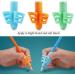 DMFly Pencil Handles for Kids - Handwriting Assistance & Posture Correction | Hollow Ventilation Design 3E Blue & Blue Orange Grip Set - Buy Online on SooperMarket.com