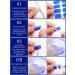 Kalolary 32PCS Cured Gel Nail Polish Strips Adhesive Full Wrap Gel Nail Art Sticker Waterproof Gel Nail Wrap Stickers with Nail File and Stick(UV/LED Lamp Required) (Ultramarine Blue) - Buy Online on SooperMarket.com