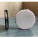 Zcooooool Round Folding Makeup Mirror 8CM - Professional Double-Sided Compact Mirror, PU Surface, Handbag Mirror, White - Buy Online on SooperMarket.com