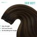 Buy Youngsee Tressen Real Hair Extensions - Dark Brown Ombre 45cm - 100g Remy Weft - International Shipping - Buy Online on SooperMarket.com