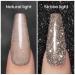 RARJSM Reflective Glitter Gel Polish - Sparkly Nude Brown for Winter Nail Art | 7.5ML UV LED Manicure - Buy Online on SooperMarket.com
