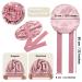 Satin Hair Bonnet for Women | Large Double Layer Silk Sleep Cap with Wide Elastic Band | Includes 45PCS Waterproof Disposable Shower Caps | Dusty Rose - Buy Online on SooperMarket.com