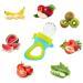 Baby Food Feeder 2 Pack Fruit Pacifier Set | 6 Silicone Pacifiers | Dispensing Spoon | Baby Feeding Set in Green - Buy Online on SooperMarket.com