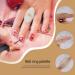 1 Pc Resin Stone Color Nail Art Ring Palette Finger Ring Plate Acrylic Uv Gel Polish Cream Foundation Mixing Nail Art Equipment - Buy Online on SooperMarket.com
