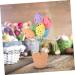 Alipis Easter Eggs Emblems Easter Centerpiece Decoration Egg Bonsai Ornaments Potted Plant Household Picture 2 19.00X7.00X7.00CM - Buy Online on SooperMarket.com
