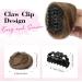 REECHO 2 PCS Mini Claw Clip in Messy & Cat Ears Hair Bun Extensions Wig Accessory Updo Hairpieces for Women Girls (Pack of 2-3.5" Wavy Light Chocolate Brown) Pack of 2 - 3.5" Wavy Light Chocolate Brown - Buy Online on SooperMarket.com