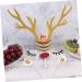 Didiseaon 10 Sets Glitter Outfit Cocktail Garnish Birthday Cake Topper Christmas Reindeer Cupcake Topper Christmas Toppers Antler Flash Plug-in Baking Paper Insert Card Child Top Hat - Buy Online on SooperMarket.com