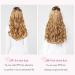 REECHO Invisible Wire Hair Extensions - 16 Inch Curly Wavy Headband Hairpiece for Women - Adjustable & Secure Clips - Buy Online on SooperMarket.com