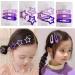 15 PCS Star Hair Clips - Non-Slip Metal Barrettes for Girls in Purple Geometric Pattern - Buy Online on SooperMarket.com